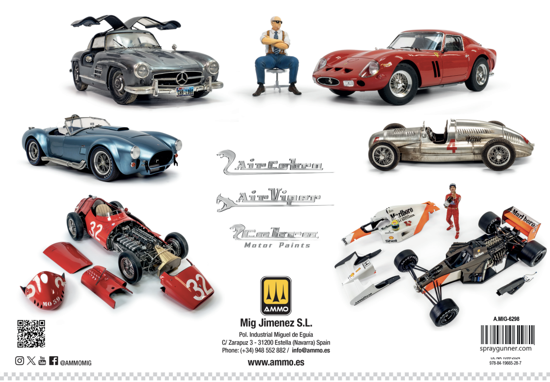 How to Paint SCALE CARS - hard cover book with step-by-step on painting model cars. - Urbanlystore