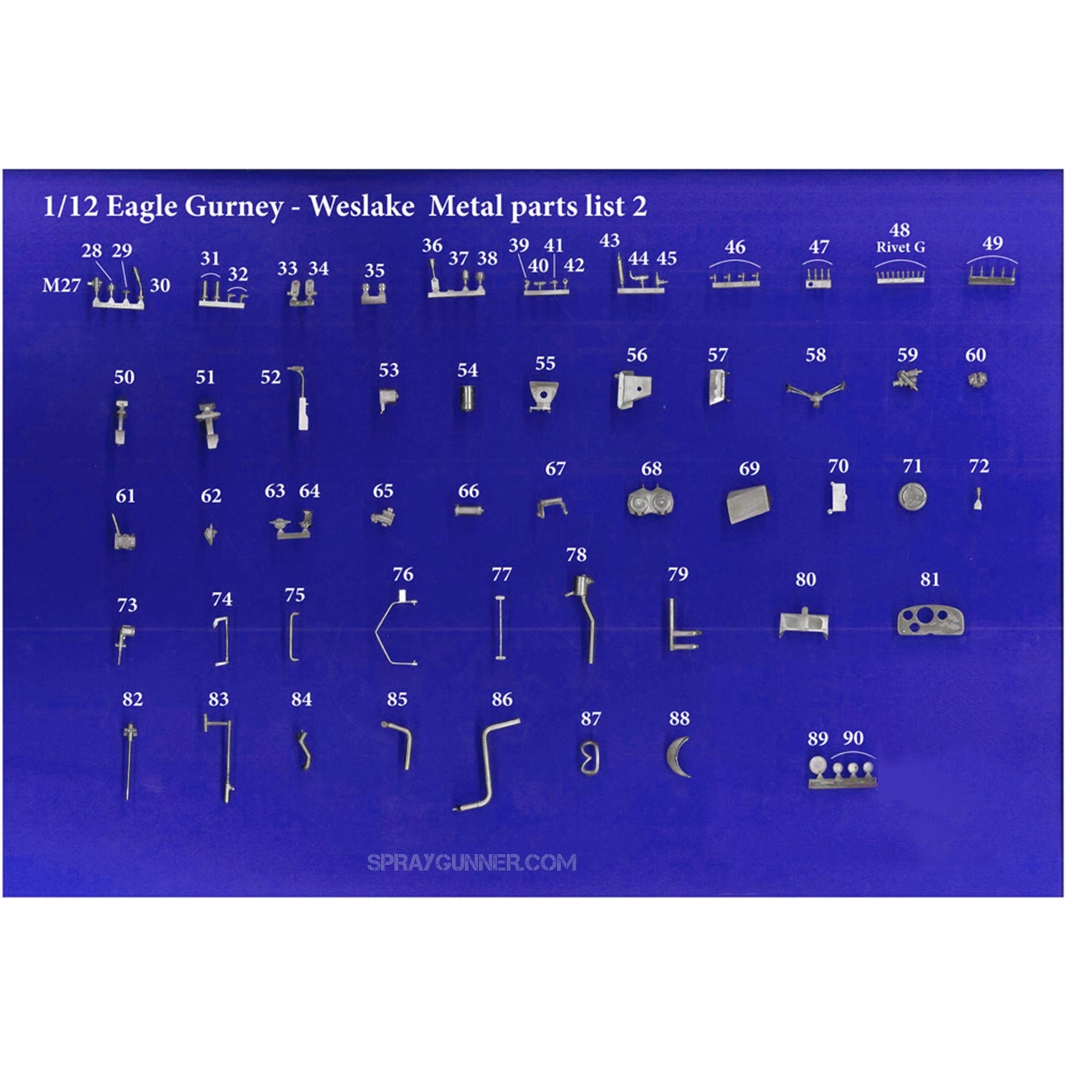 MODEL FACTORY HIRO: 1/12scale Fulldetail Kit : EAGLE Gurney-Weslake - Urbanlystore