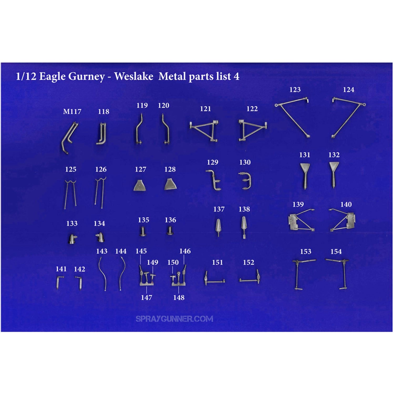 MODEL FACTORY HIRO: 1/12scale Fulldetail Kit : EAGLE Gurney-Weslake - Urbanlystore