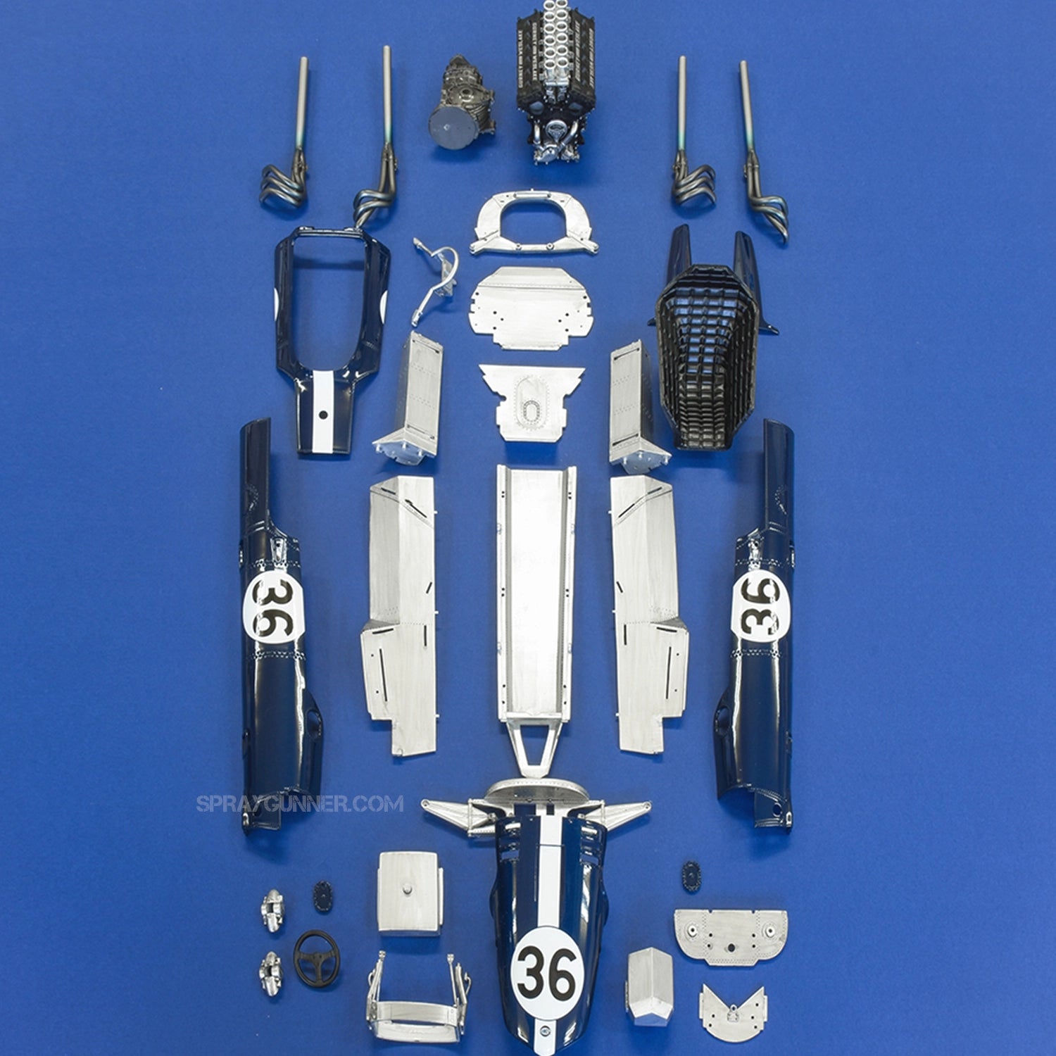 MODEL FACTORY HIRO: 1/12scale Fulldetail Kit : EAGLE Gurney-Weslake - Urbanlystore