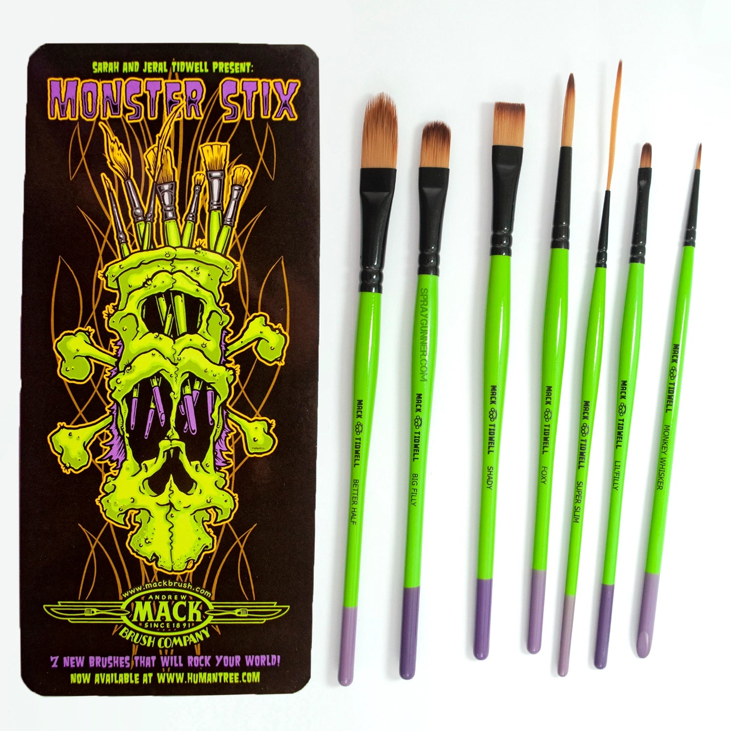 Mack/Tidwell - Monster Stix Brush Set - Urbanlystore