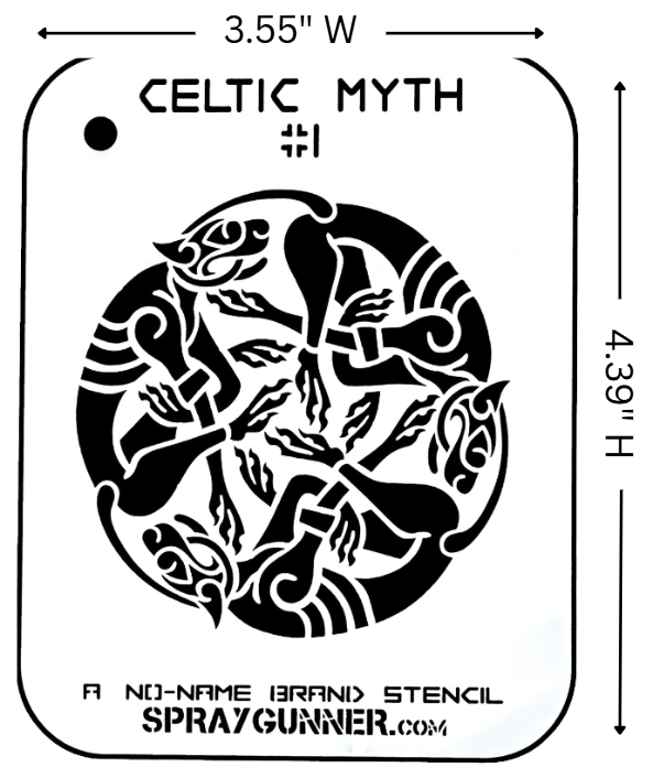 Celtic Myth #1 Stencil for airbrushing by NO-NAME Brand