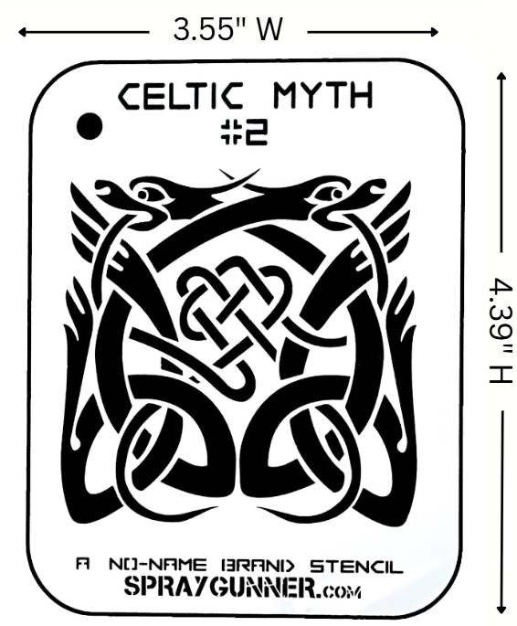 Celtic Myth #2 Stencil for airbrushing by NO-NAME Brand