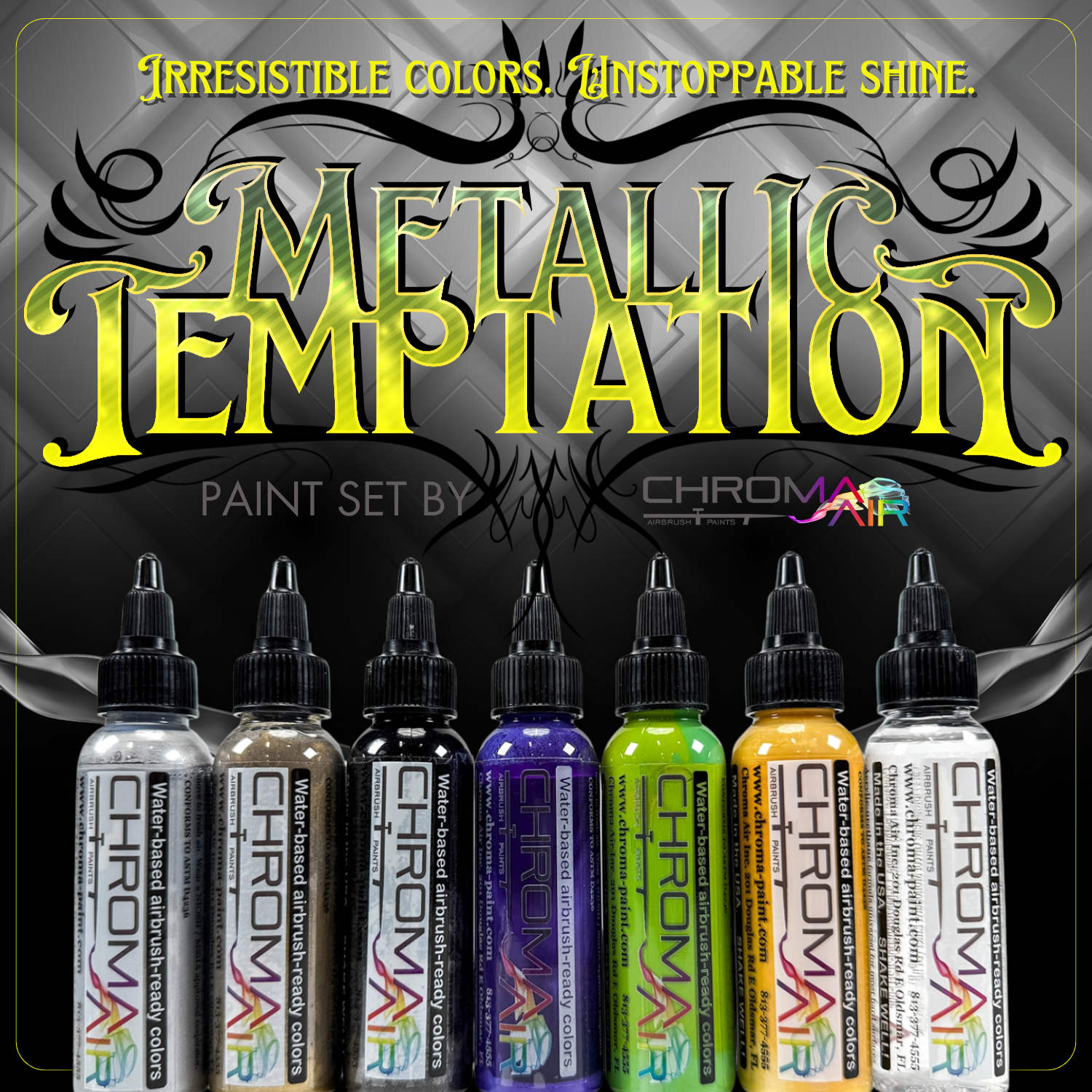 ChromaAir Paints: Temptation Set in Metallic