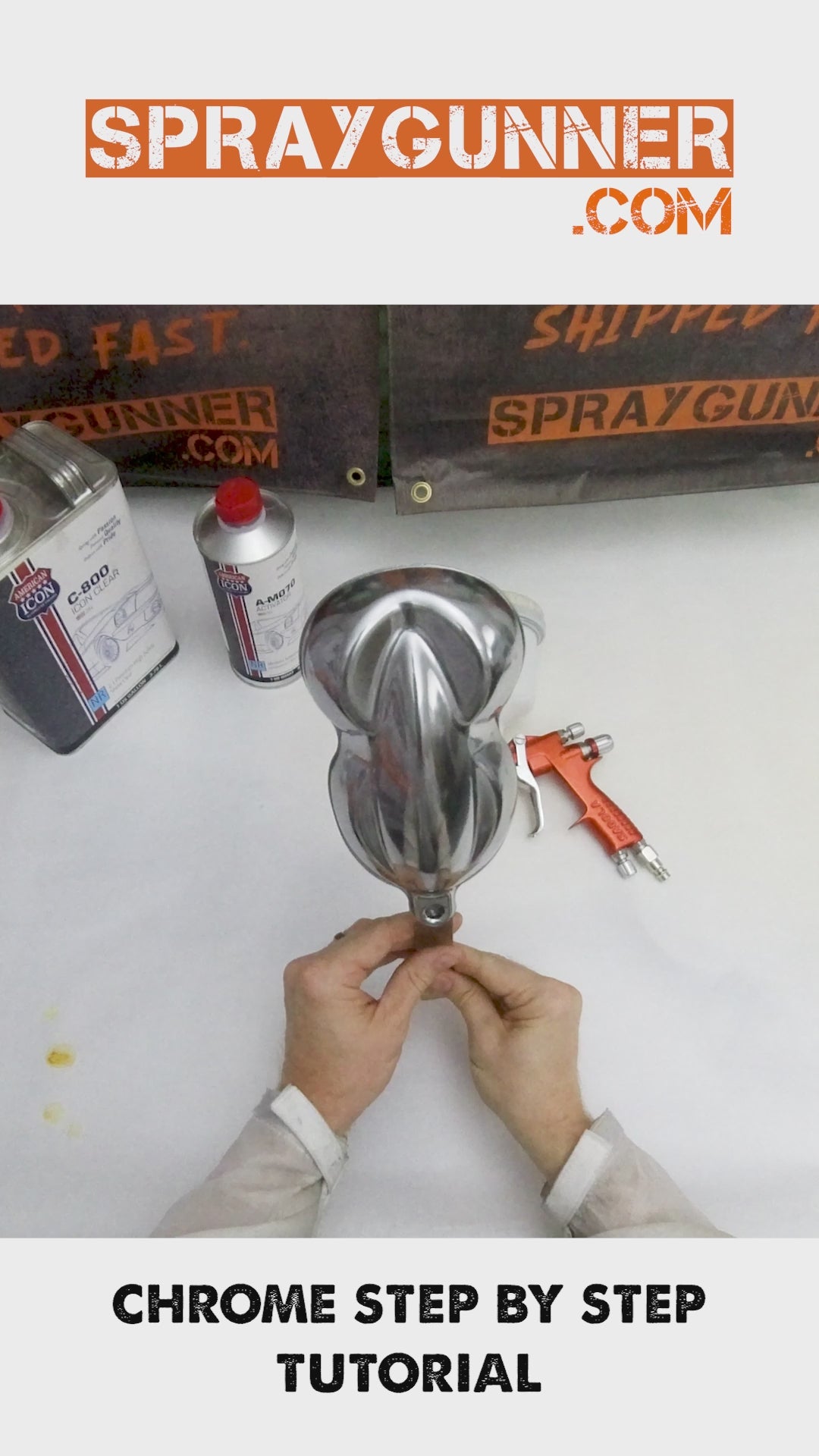 Custom Creative Paints: FX Steel Chrome Effect  250ml/1Liter