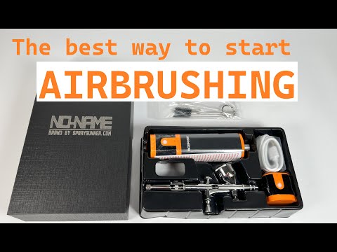 Cordless airbrush battery powered compressor with airbrush kit