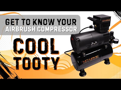 Cool Tooty Airbrush Compressor with 1/4" adapter by NO-NAME Brand