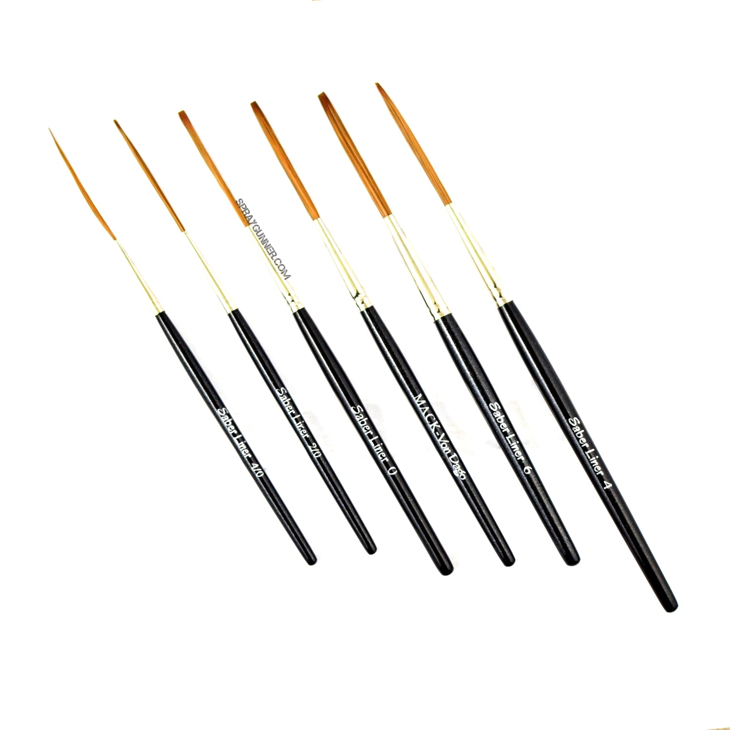 Mack Von Dago Saber Liner Set 6: Sizes 4/0, 2/0, 0, 2, 4, 6 - Urbanlystore