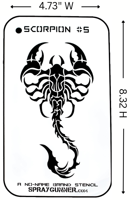 Scorpion #5 Stencil for airbrushing by NO-NAME Brand