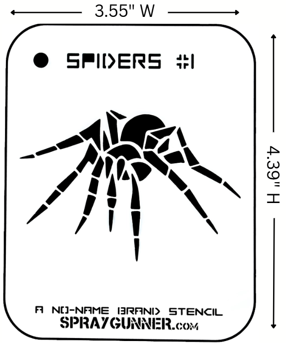 Spider #1 Stencil for airbrushing by NO-NAME Brand