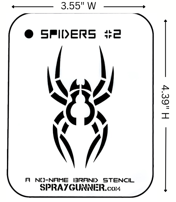 Spider #2 Stencil for airbrushing by NO-NAME Brand