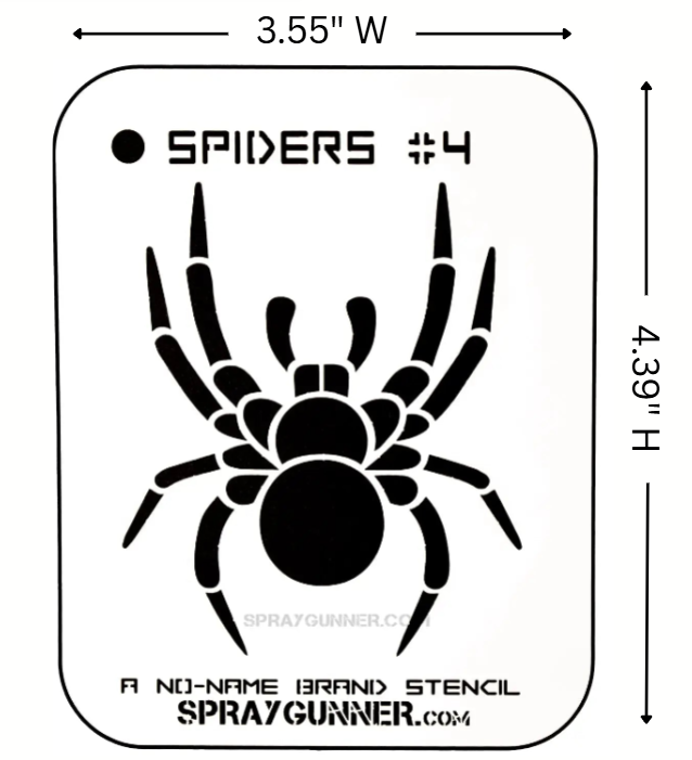 Spider #4 Stencil for airbrushing by NO-NAME Brand