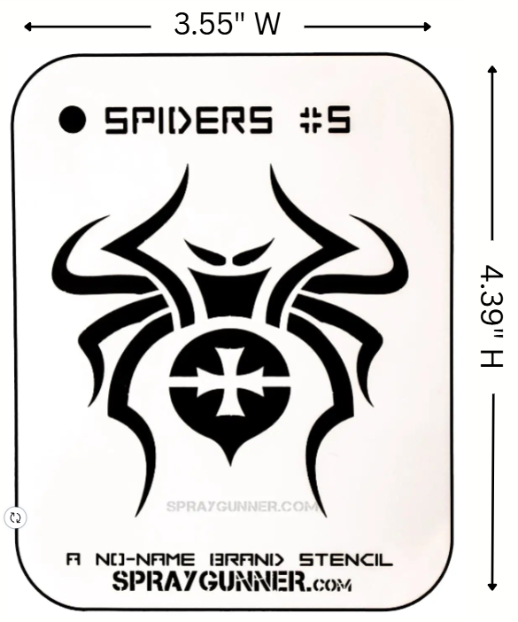 Spider #5 Stencil for airbrushing by NO-NAME Brand
