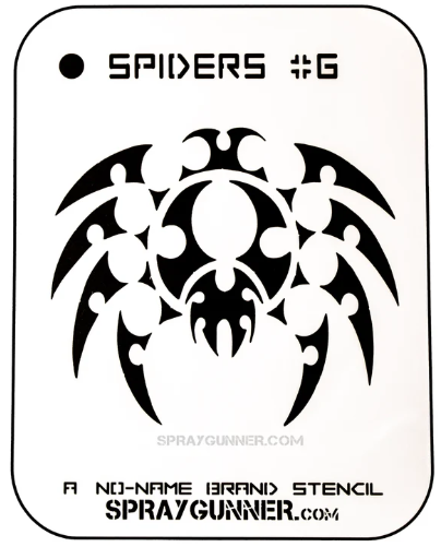 Spider #6 Stencil for airbrushing by NO-NAME Brand