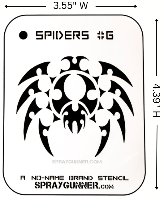 Spider #6 Stencil for airbrushing by NO-NAME Brand