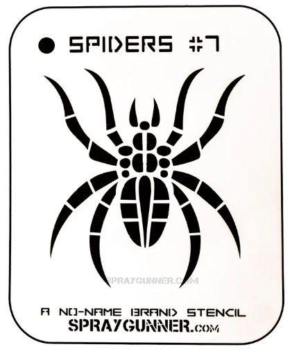 Spider #7 Stencil for airbrushing by NO-NAME Brand