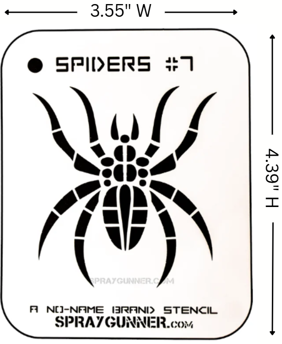 Spider #7 Stencil for airbrushing by NO-NAME Brand
