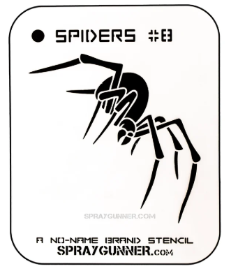 Spider #8 Stencil for airbrushing by NO-NAME Brand