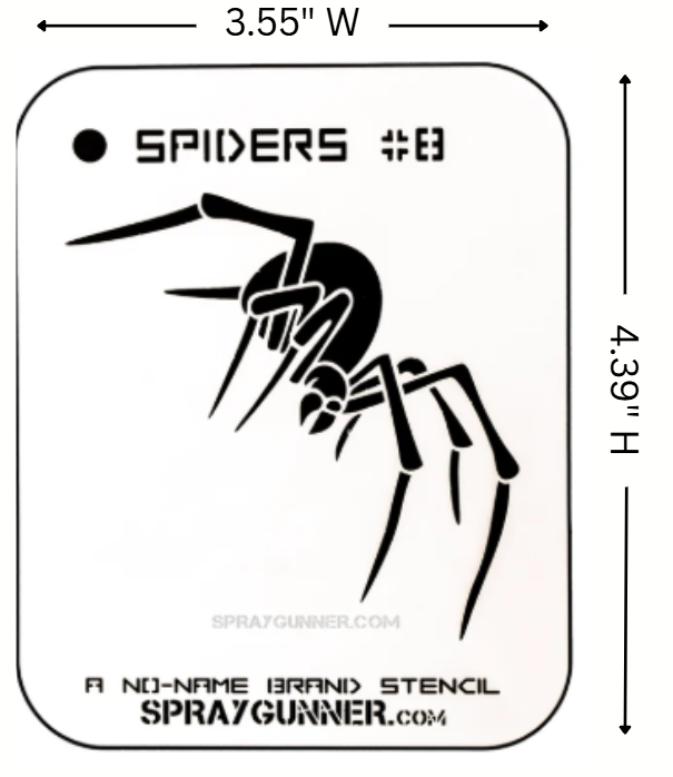 Spider #8 Stencil for airbrushing by NO-NAME Brand