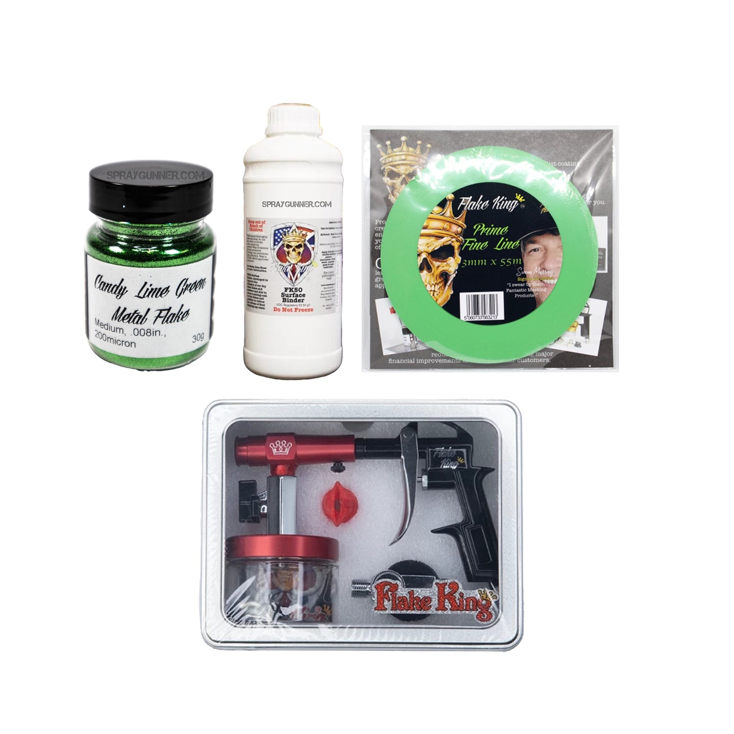 Lucky Green Flake King Kit for Automotive Painting - Urbanlystore