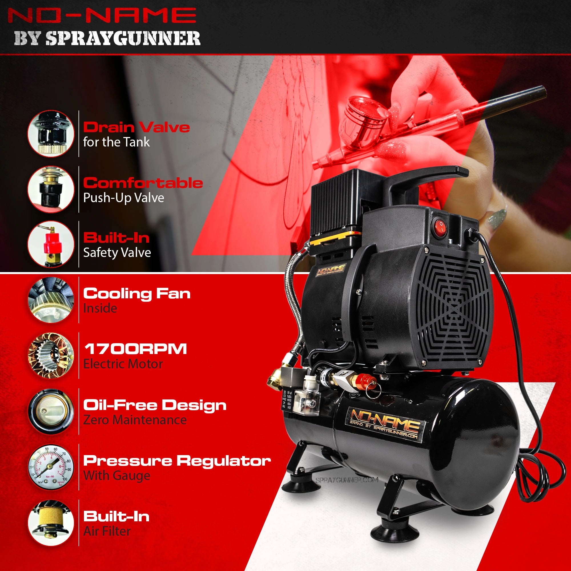 Super Cool Tooty OS Air Compressor by NO-NAME Brand - Urbanlystore