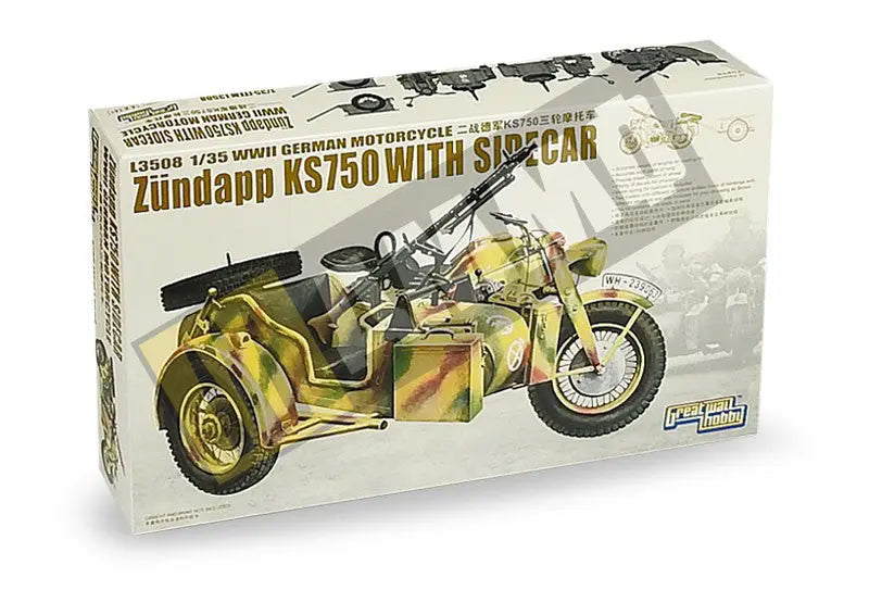 WWII German Zundapp KS 750 with Sidecar/w trailers - Urbanlystore
