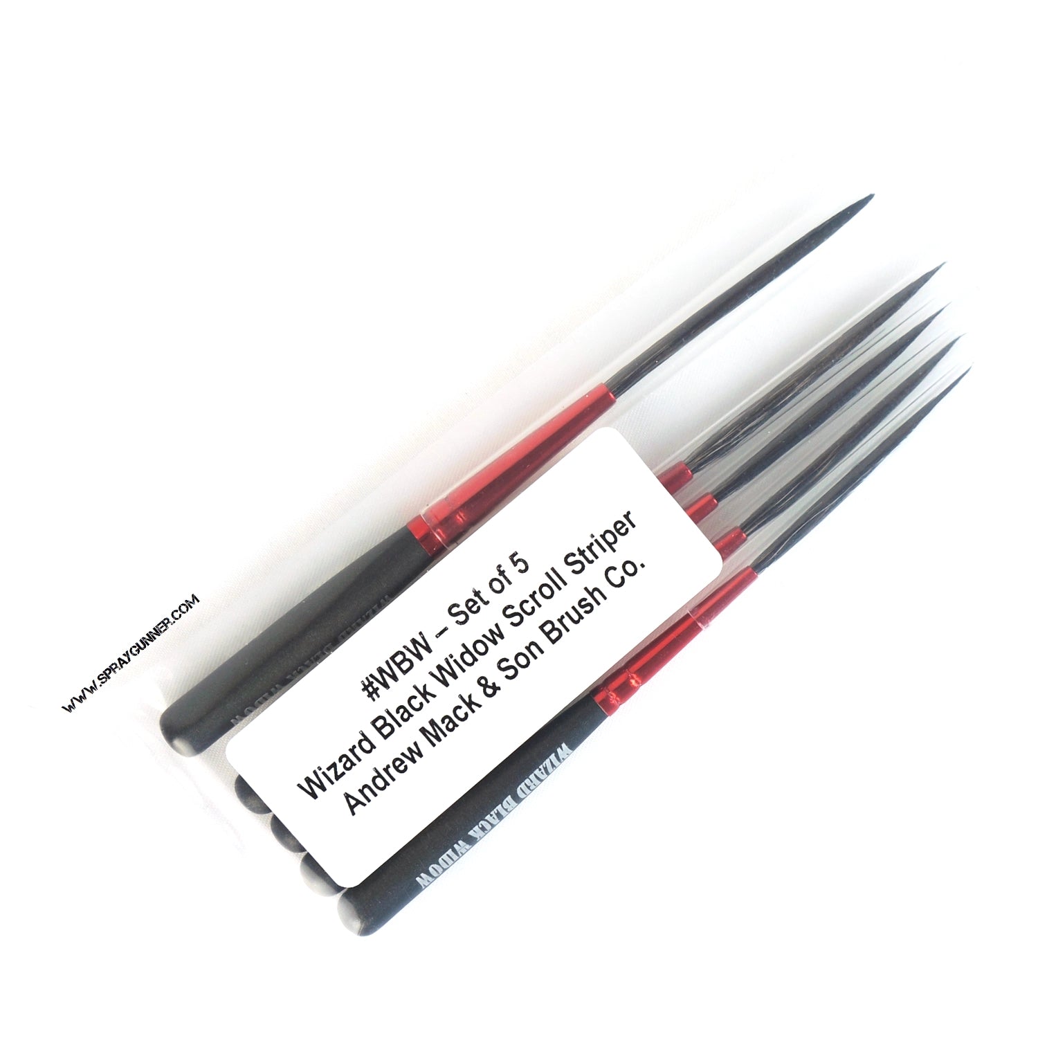 Wizard Black Widow Scroll Striper Brush - Urbanlystore