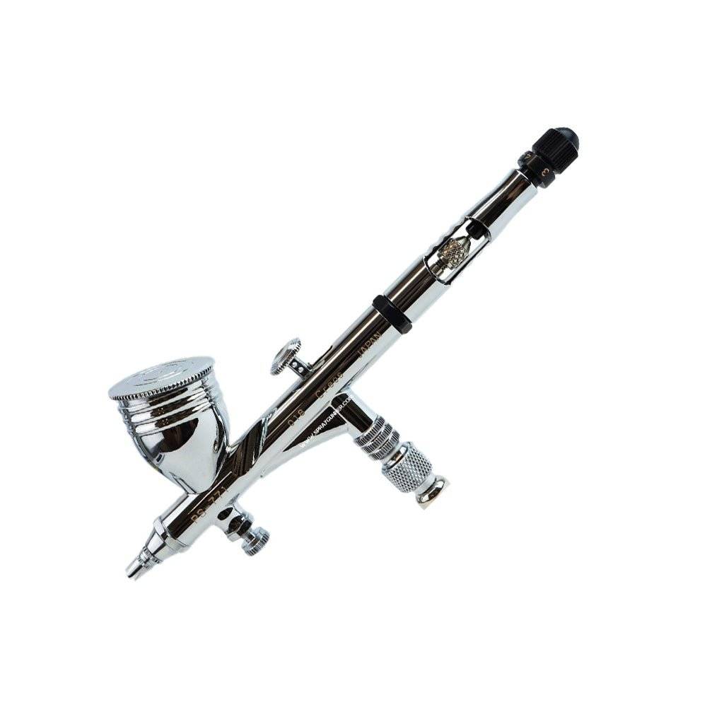 Mr. Airbrush Custom 0.18mm PS-771 with Dru Blair's spring - GSI Creos Mr. HobbyPS771+DruBlairSprayGunner